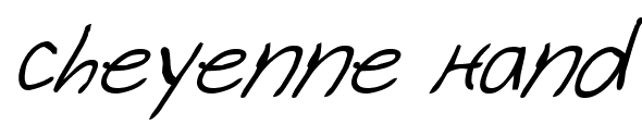 Cheyenne Hand font